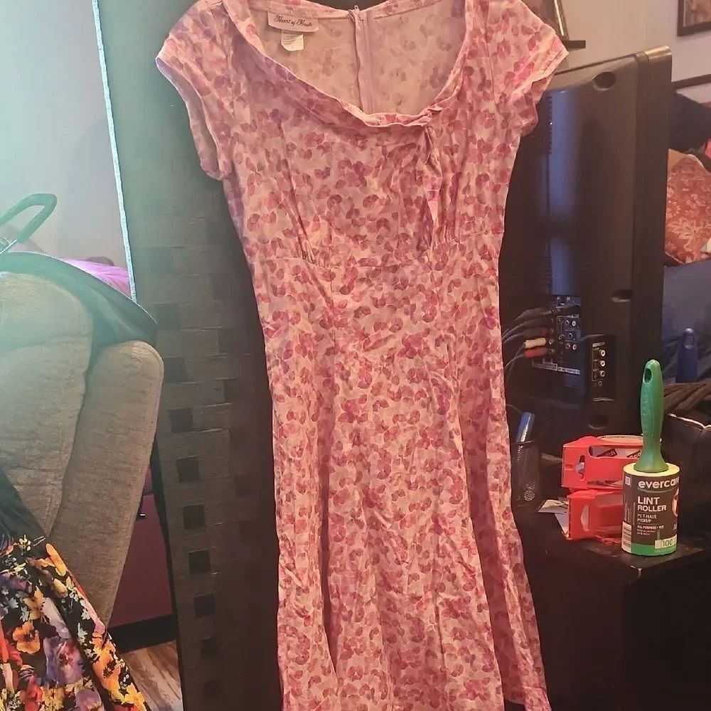 Heart Of Haute Floral Pink Dress Size S